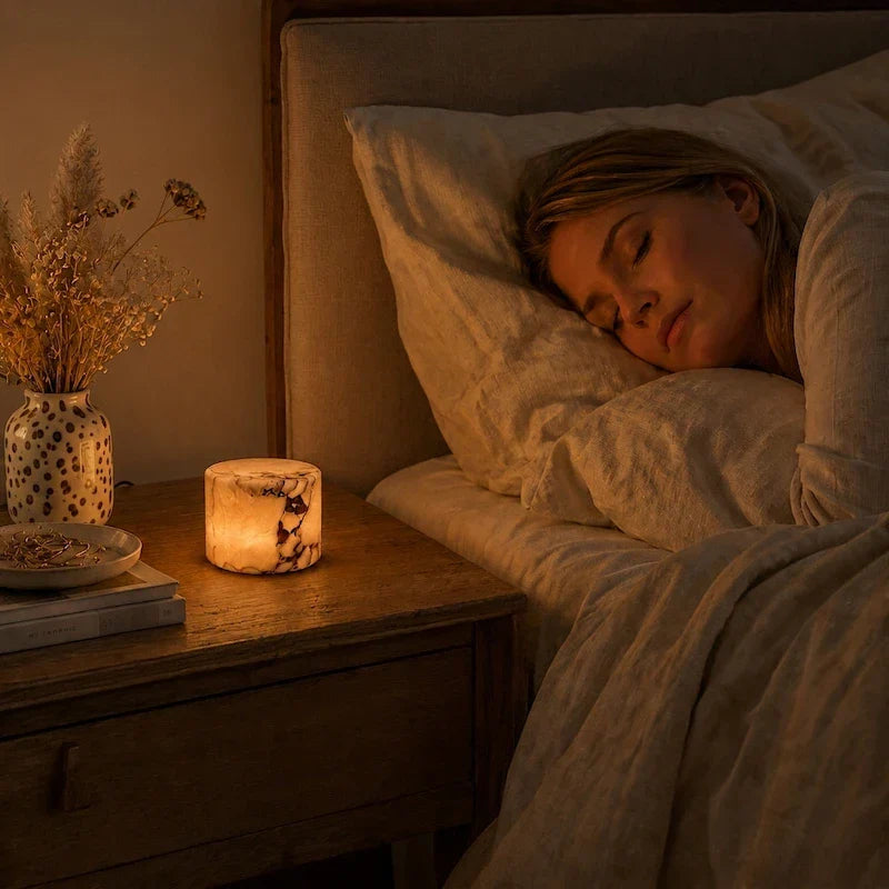 Lampe marbre lumière d'ambiance