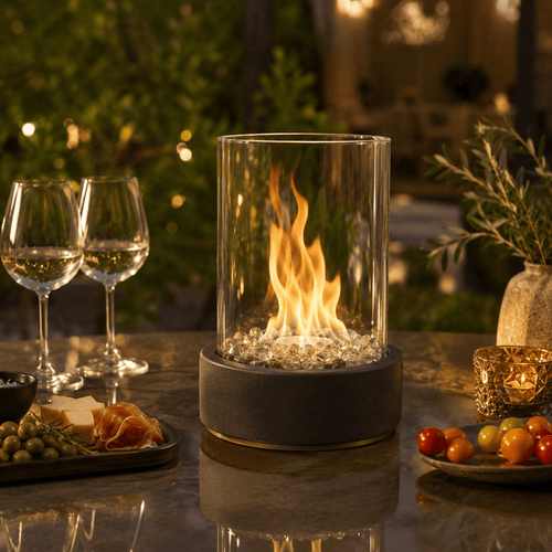 Cheminée bioéthanol vraie flamme