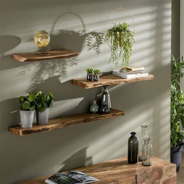 Étagère design industriel salon