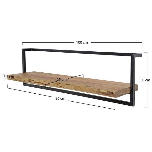 Étagère acacia ambiance
