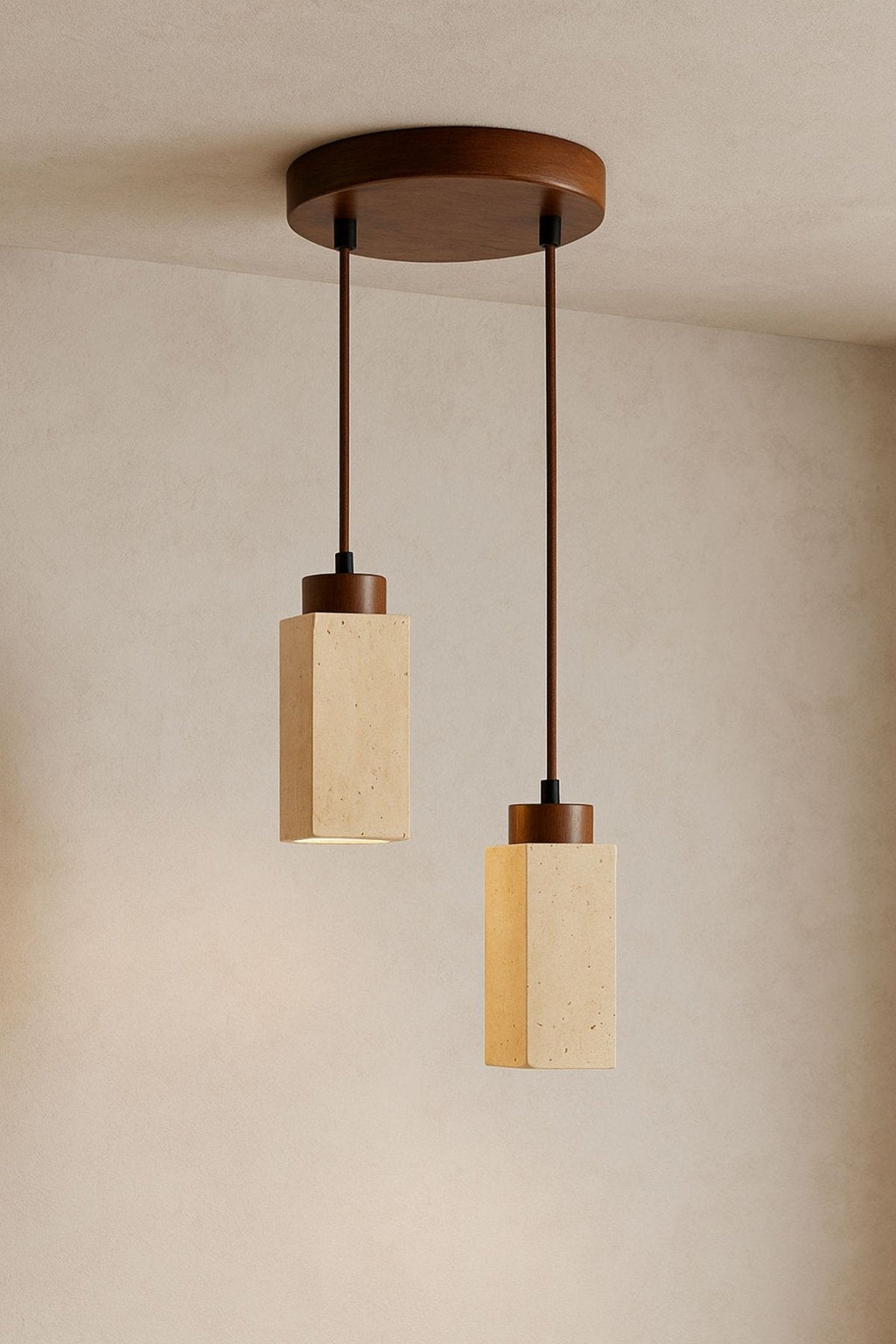 Suspension travertin design