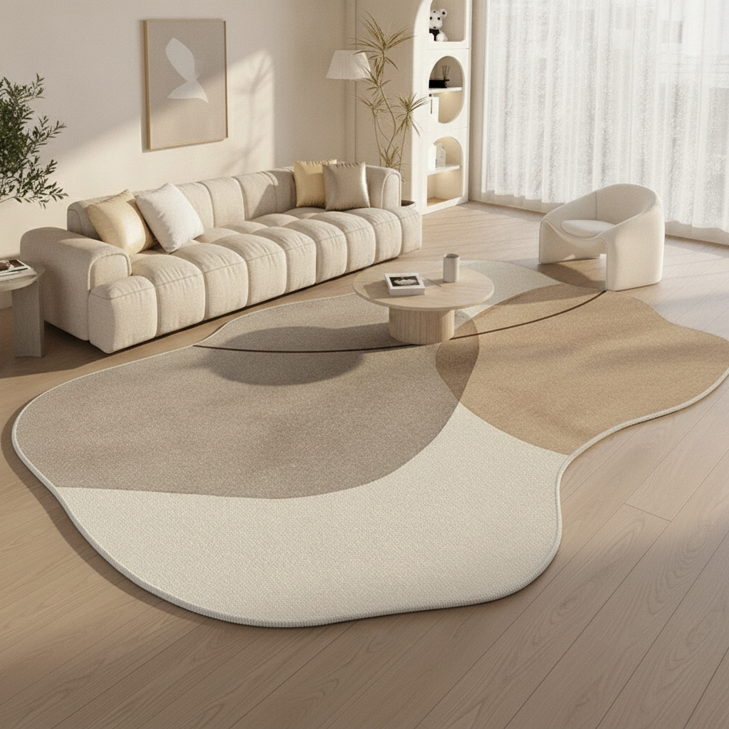 Tapis Nuvola peluche douce en salon italien