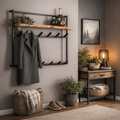 Porte-manteau Ferro acacia industriel en entrée italienne