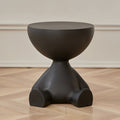 Table basse ronde noire