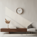 Horloge Nordica bois naturel en salon italien