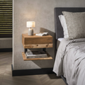 Table de nuit flottante Fluttua acacia chambre italienne